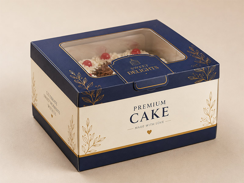 Cake box packaging design 6